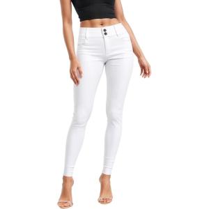 imageHybrid ampamp Company Womens Butt Lift V2 Super Comfy Stretch Denim Skinny JeansWhite