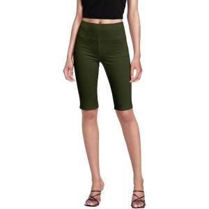 imageHybrid ampamp Company Womens Super Comfy Stretch Pull On Millennium Twill Capri ShortsBermudaolive