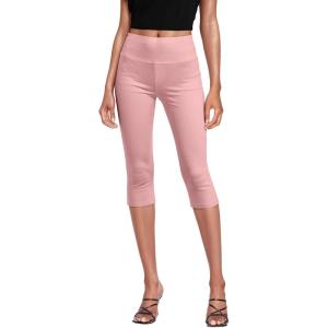 imageHybrid ampamp Company Womens Super Comfy Stretch Pull On Millennium Twill Capri ShortsCapriblush