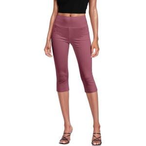 imageHybrid ampamp Company Womens Super Comfy Stretch Pull On Millennium Twill Capri ShortsCaprimauve