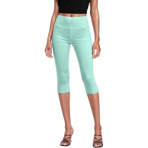 imageHybrid ampamp Company Womens Super Comfy Stretch Pull On Millennium Twill Capri ShortsCaprimint