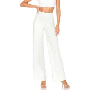 imageHybrid ampamp Company Womens Ultra Comfort Ponte Fabric Pull on Casual Wide Leg PantsIvory