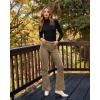 imageHybrid ampamp Company Super Comfy Stretch Women 5 Pockets Corduroy Boot Cut PantsP21951blcamel
