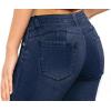 imageHybrid ampamp Company Womens Butt Lift Super Comfy Stretch Denim Capri Short JeansRippeddarkwash