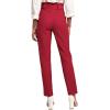 imageHybrid ampamp Company Womens Paper Bag Pants Casual Slim High Waist Pants with Bow KnotRed