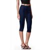 imageHybrid ampamp Company Womens Super Stretch Causal Pull On Millennium Twill Bermuda ShortsCapridark Navy