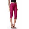 imageHybrid ampamp Company Womens Super Stretch Causal Pull On Millennium Twill Bermuda ShortsCaprifuchsia