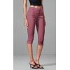 imageHybrid ampamp Company Womens Super Stretch Causal Pull On Millennium Twill Bermuda ShortsCaprimauve