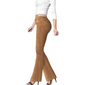 imageHybrid ampamp Company Super Comfy Stretch Women 5 Pockets Corduroy Boot Cut PantsP21951blwheat