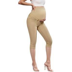 imageHybrid ampamp Company Womens Butt Lift Super Comfy Stretch Denim Capri Short JeansCapritaupe