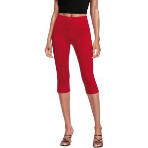 imageHybrid ampamp Company Womens Super Stretch Causal Pull On Millennium Twill Bermuda ShortsCaprired