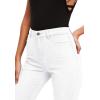 imageHybrid ampamp Company Womens Classic Denim Mid Rise Skinny Jeans Super Stretch PantsHigh Waist White