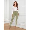 imageHybrid ampamp Company Womens Classic Denim Mid Rise Skinny Jeans Super Stretch PantsRipped Pantsolive