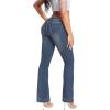 imageHybrid ampamp Company Womens Flare Mid Rise Jeans Trendy Stretchy Denim Pants with PocketsTint