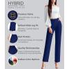 imageHybrid ampamp Company Womens High Waist Lightweight Solid Long Pants Elegant Office TrousersP5324slcdssapphire