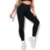 imageHybrid ampamp Company Womens High Waisted Yoga Active Tight Running Biker Gym Shorts ampamp Full Length LeggingsLeggingsblack