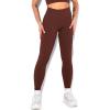 imageHybrid ampamp Company Womens High Waisted Yoga Active Tight Running Biker Gym Shorts ampamp Full Length LeggingsLeggingsdark Brown