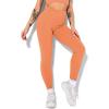 imageHybrid ampamp Company Womens High Waisted Yoga Active Tight Running Biker Gym Shorts ampamp Full Length LeggingsLeggingspeach