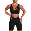 imageHybrid ampamp Company Womens High Waisted Yoga Active Tight Running Biker Gym Shorts ampamp Full Length LeggingsShortsblack