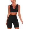imageHybrid ampamp Company Womens High Waisted Yoga Active Tight Running Biker Gym Shorts ampamp Full Length LeggingsShortsblack