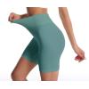 imageHybrid ampamp Company Womens High Waisted Yoga Active Tight Running Biker Gym Shorts ampamp Full Length LeggingsShortsblue Grey