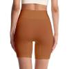 imageHybrid ampamp Company Womens High Waisted Yoga Active Tight Running Biker Gym Shorts ampamp Full Length LeggingsShortscoffee