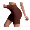 imageHybrid ampamp Company Womens High Waisted Yoga Active Tight Running Biker Gym Shorts ampamp Full Length LeggingsShortsdark Brown