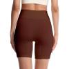 imageHybrid ampamp Company Womens High Waisted Yoga Active Tight Running Biker Gym Shorts ampamp Full Length LeggingsShortsdark Brown