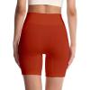 imageHybrid ampamp Company Womens High Waisted Yoga Active Tight Running Biker Gym Shorts ampamp Full Length LeggingsShortsred