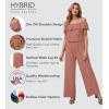 imageHybrid ampamp Company Womens Lightweight Off Shoulder Jumpsuit  Stretchy Wide Leg Romper  Casual to Formal One Piece OutfitDustyrose