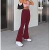 imageHybrid ampamp Company Womens Super Comfy Flowy Wide Leg Palazzo Pants Made in USA8826burgundy