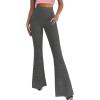 imageHybrid ampamp Company Womens Super Comfy Flowy Wide Leg Palazzo Pants Made in USA8826charcoal