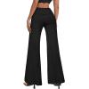 imageHybrid ampamp Company Womens Super Comfy Flowy Wide Leg Palazzo Pants Made in USABlack