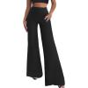 imageHybrid ampamp Company Womens Super Comfy Flowy Wide Leg Palazzo Pants Made in USABlack