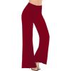 imageHybrid ampamp Company Womens Super Comfy Flowy Wide Leg Palazzo Pants Made in USADarkred