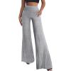 imageHybrid ampamp Company Womens Super Comfy Flowy Wide Leg Palazzo Pants Made in USAHeathergrey