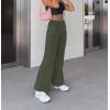 imageHybrid ampamp Company Womens Super Comfy Flowy Wide Leg Palazzo Pants Made in USAOlive