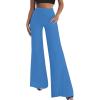 imageHybrid ampamp Company Womens Super Comfy Flowy Wide Leg Palazzo Pants Made in USAPowderblue