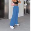 imageHybrid ampamp Company Womens Super Comfy Flowy Wide Leg Palazzo Pants Made in USAPowderblue