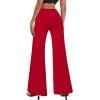 imageHybrid ampamp Company Womens Super Comfy Flowy Wide Leg Palazzo Pants Made in USARed
