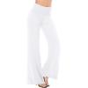 imageHybrid ampamp Company Womens Super Comfy Flowy Wide Leg Palazzo Pants Made in USAWhite