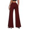 imageHybrid ampamp Company Womens Super Comfy Flowy Wide Leg Palazzo Pants Made in USAWine