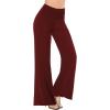 imageHybrid ampamp Company Womens Super Comfy Flowy Wide Leg Palazzo Pants Made in USAWine