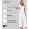 imageHybrid ampamp Company Womens Super Comfy Stretch Denim jumpsuit Pants OverallsPvj156998white