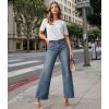 imageHybrid ampamp Company Womens Wide Leg High Rise Super Comfy Stretch Denim Pants Trendy Relaxed Fit Jeans with PocketsTint