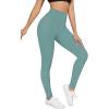 imageHybrid ampamp Company Womens High Waisted Yoga Active Tight Running Biker Gym Shorts ampamp Full Length LeggingsLeggingsblue Grey