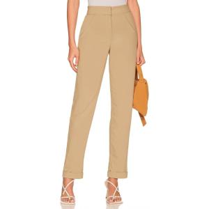 imageHybrid ampamp Company Womens High Waist Lightweight Solid Long Pants Elegant Office TrousersP5324slcdslatte