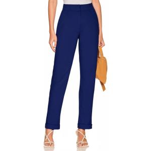 imageHybrid ampamp Company Womens High Waist Lightweight Solid Long Pants Elegant Office TrousersP5324slcdssapphire