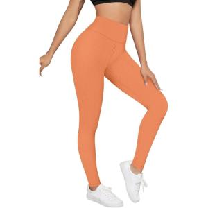imageHybrid ampamp Company Womens High Waisted Yoga Active Tight Running Biker Gym Shorts ampamp Full Length LeggingsLeggingspeach