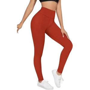 imageHybrid ampamp Company Womens High Waisted Yoga Active Tight Running Biker Gym Shorts ampamp Full Length LeggingsLeggingsred